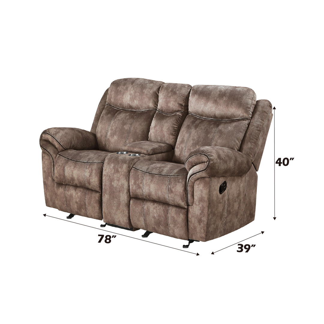 Zubaida Motion Loveseat & Console with USB