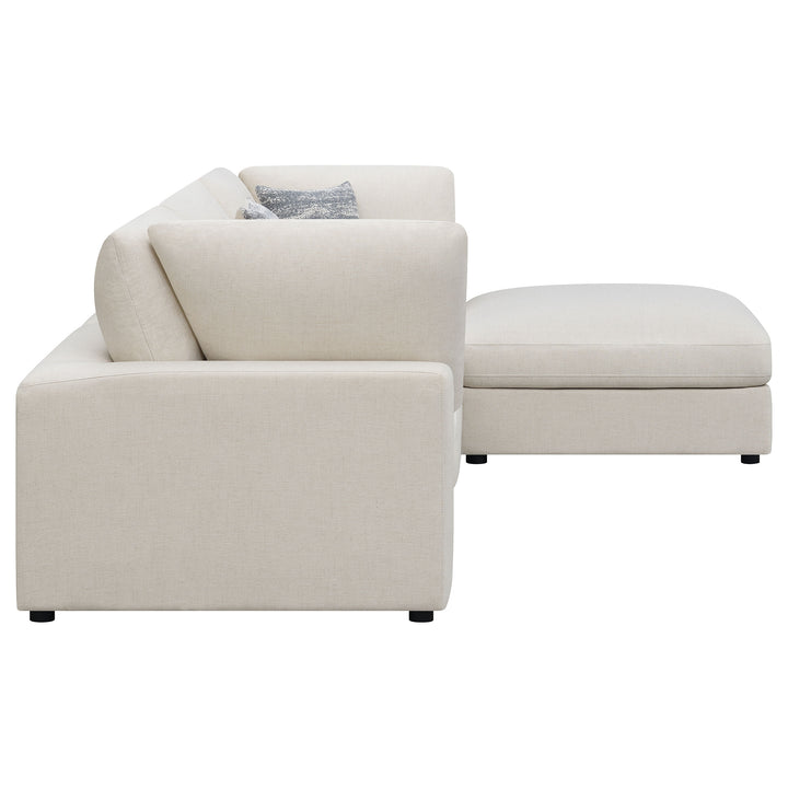 Serene - 4 Piece Upholstered Modular Sectional Sofa - Beige