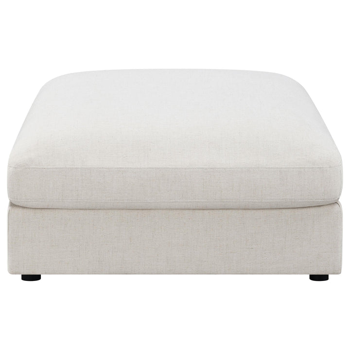 Coaster Furniture 551323 Serene Square Upholstered Ottoman Beige