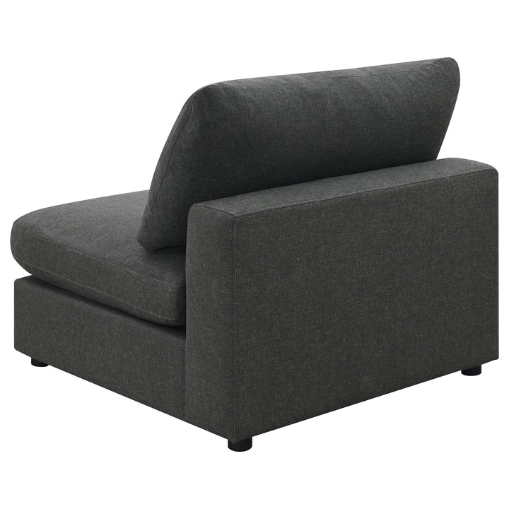 Serene - 4 Piece Upholstered Modular Sectional Sofa - Charcoal