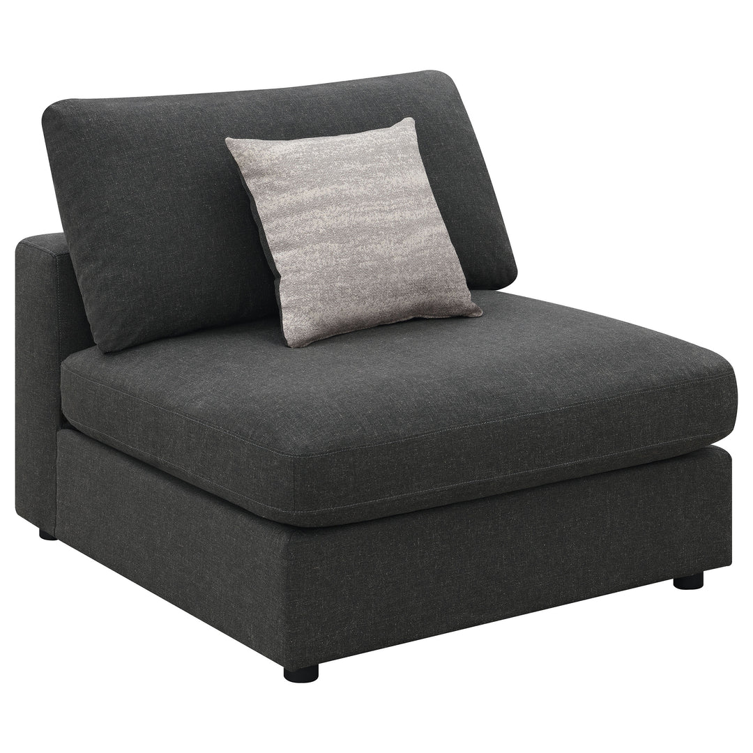 Serene - 6 Piece Upholstered Modular Sectional Sofa - Charcoal