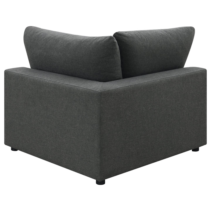 Serene - 6 Piece Upholstered Modular Sectional Sofa - Charcoal