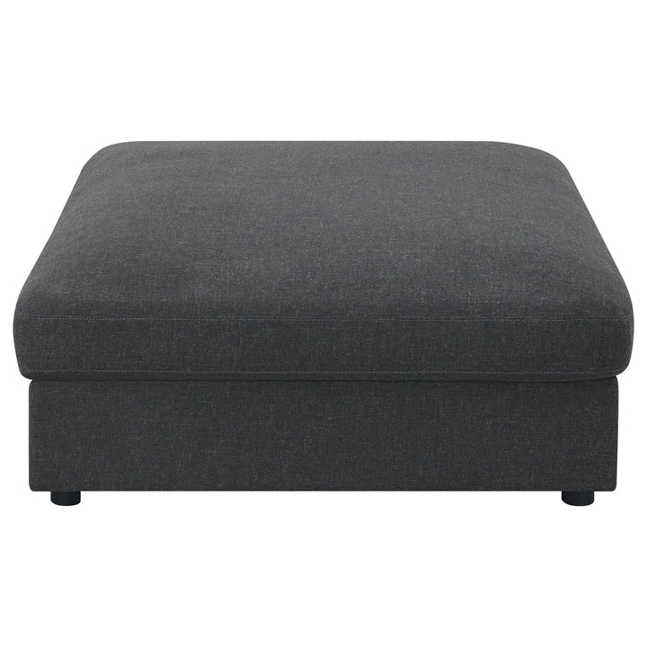 Coaster Furniture 551326 Serene Square Upholstered Ottoman Charcoal