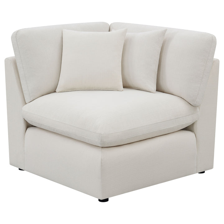 Hobson - 5 Piece Upholstered Modular Sectional Sofa - Ivory