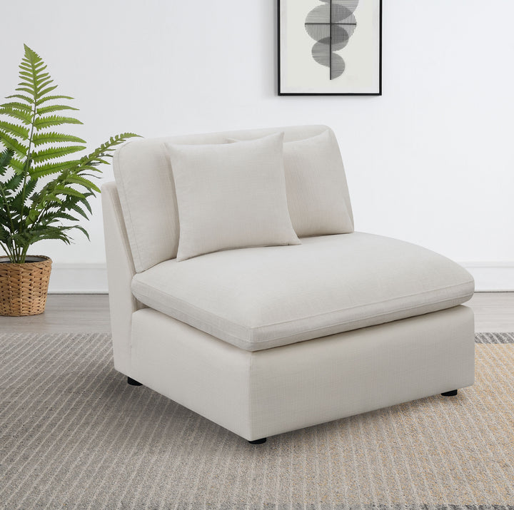 Hobson - Upholstered Armless Chair - Ivory