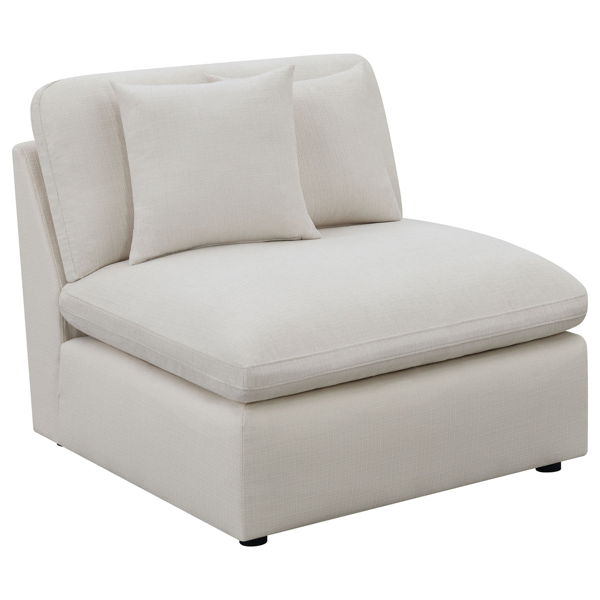 Hobson - Upholstered Armless Chair - Ivory