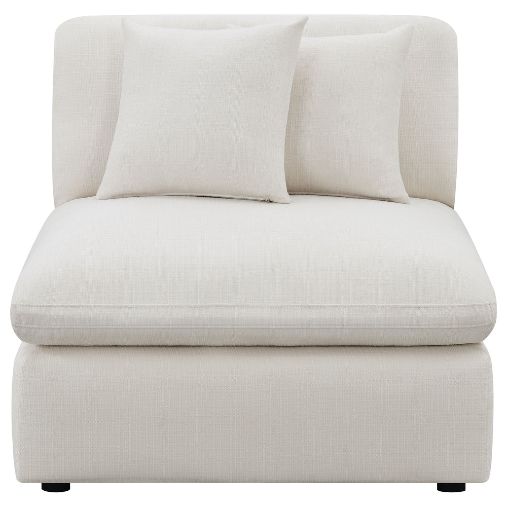 Hobson - Upholstered Armless Chair - Ivory