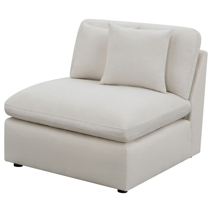 Hobson - Upholstered Armless Chair - Ivory