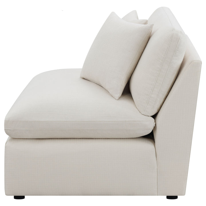 Hobson - Upholstered Armless Chair - Ivory