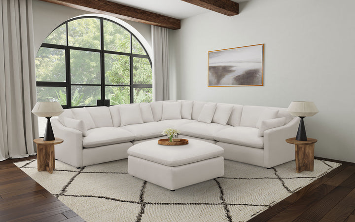 Hobson - Upholstered Armless Chair - Ivory
