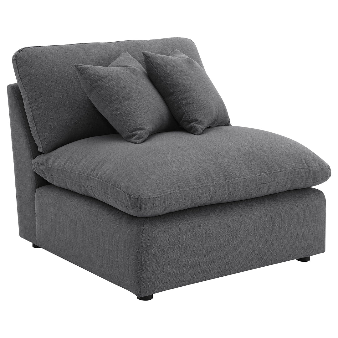Hobson - 5 Piece Upholstered Modular Sectional Sofa - Charcoal