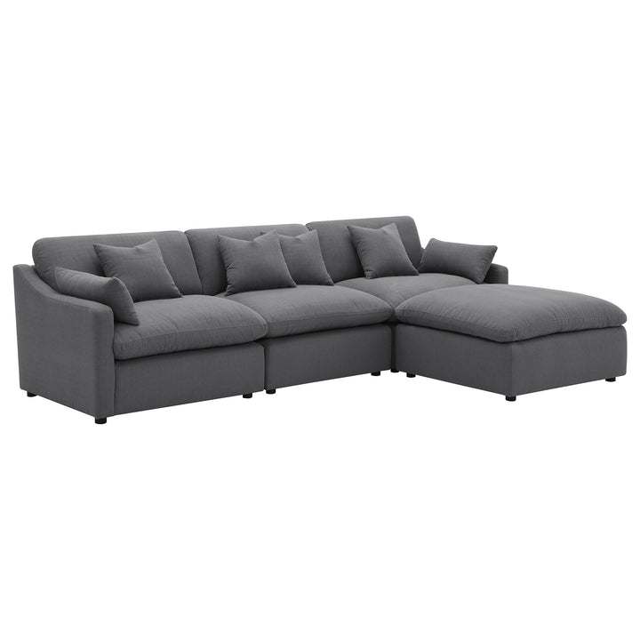 Hobson - Upholstered Armless Chair - Charcoal