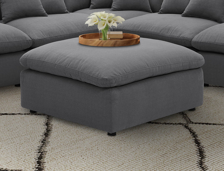 Coaster Furniture 551457 Hobson Square Upholstered Ottoman Charcoal