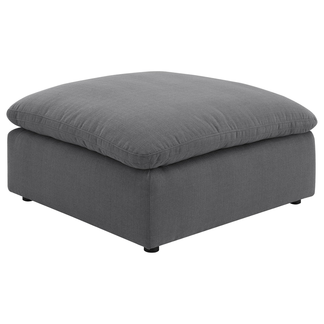 Coaster Furniture 551457 Hobson Square Upholstered Ottoman Charcoal