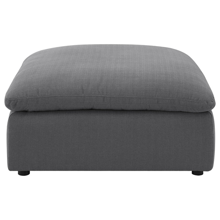 Coaster Furniture 551457 Hobson Square Upholstered Ottoman Charcoal