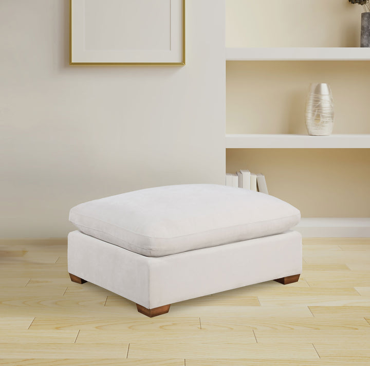 Lakeview - Rectangular Upholstered Ottoman - Ivory