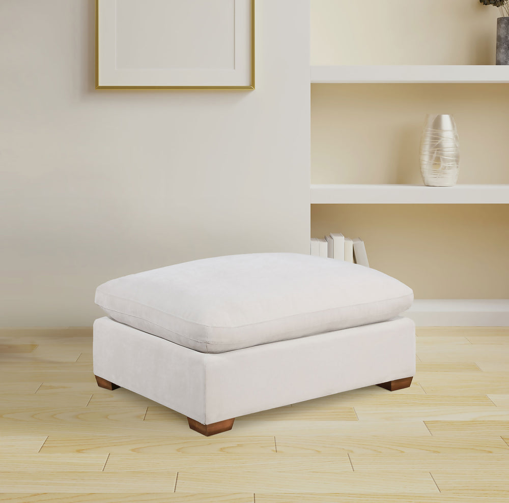 Lakeview - Rectangular Upholstered Ottoman - Ivory