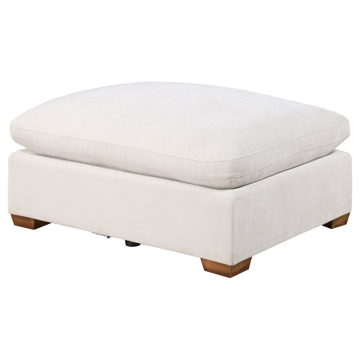 Lakeview - Rectangular Upholstered Ottoman - Ivory