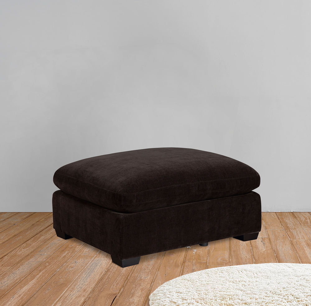 Lakeview - Rectangular Upholstered Ottoman - Dark Chocolate