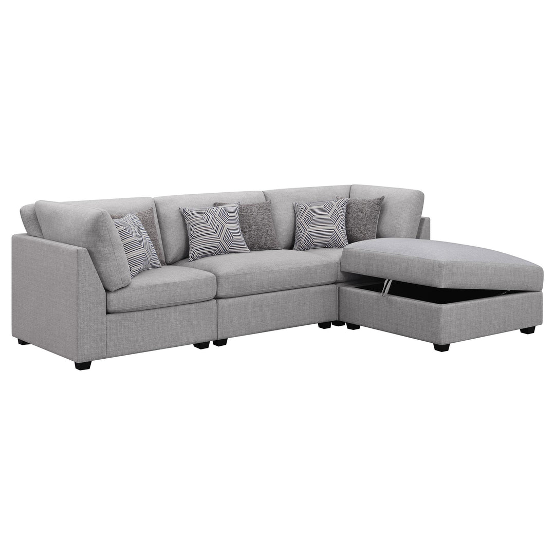 Coaster Furniture 551511-S4A Cambria 4-piece Upholstered Modular Sectional Sofa Grey