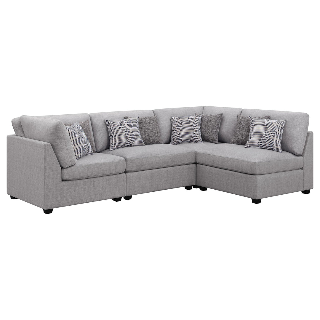 Coaster Furniture 551511-S4B Cambria 4-Piece Upholstered Modular Sectional Sofa Grey
