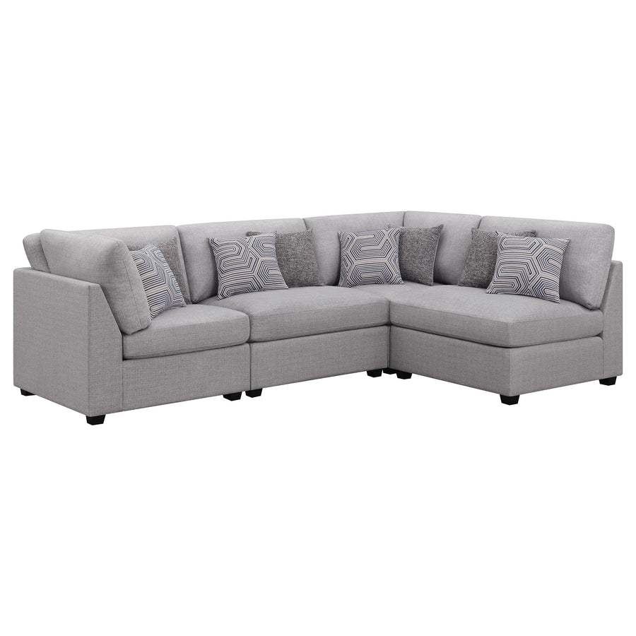 Coaster Furniture 551511-S4B Cambria 4-Piece Upholstered Modular Sectional Sofa Grey