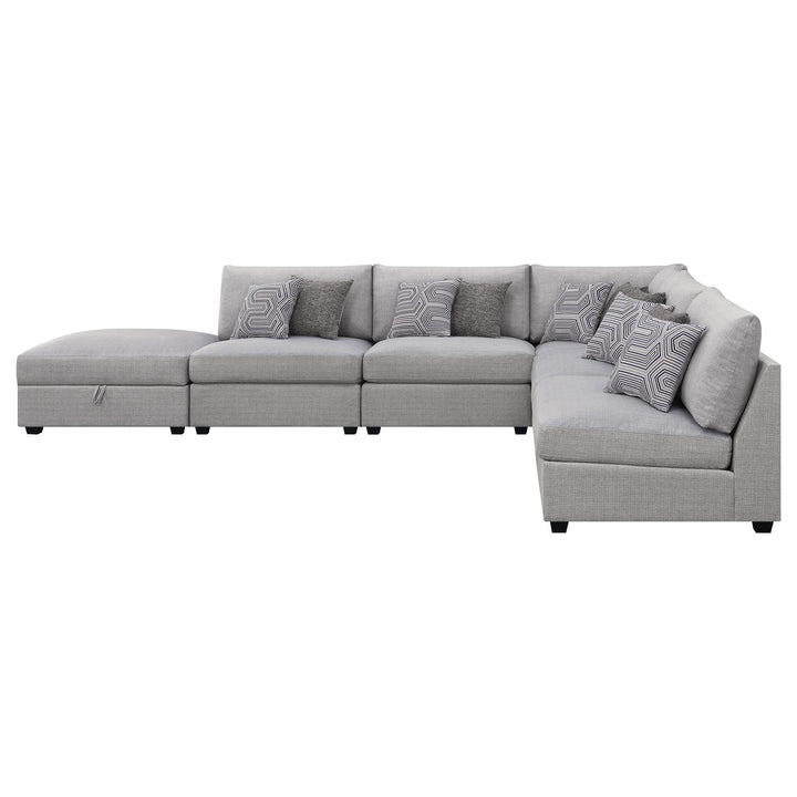 Coaster Furniture 551511-S6A Cambria 6-piece Upholstered Modular Sectional Sofa Grey