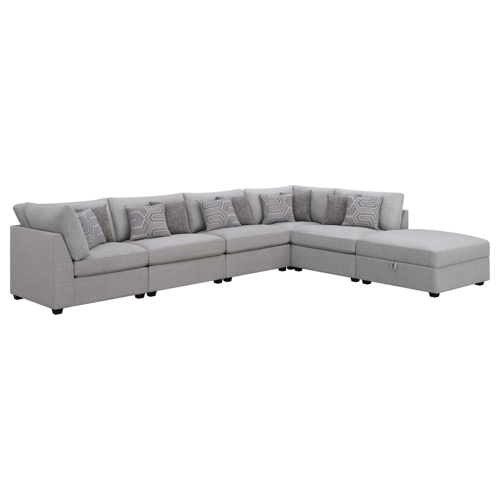 Coaster Furniture 551511-SET Cambria 6-piece Upholstered Modular Sectional Sofa Grey