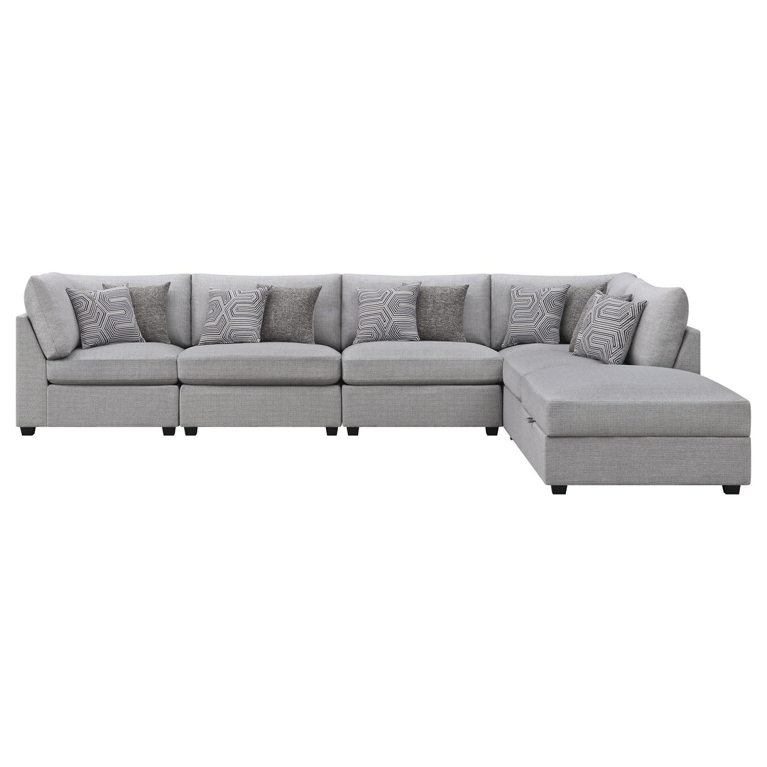 Coaster Furniture 551511-SET Cambria 6-Piece Upholstered Modular Sectional Sofa Grey