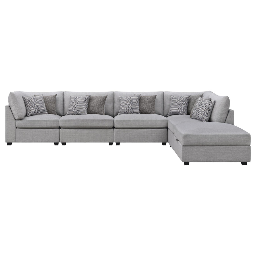 Coaster Furniture 551511-SET Cambria 6-Piece Upholstered Modular Sectional Sofa Grey