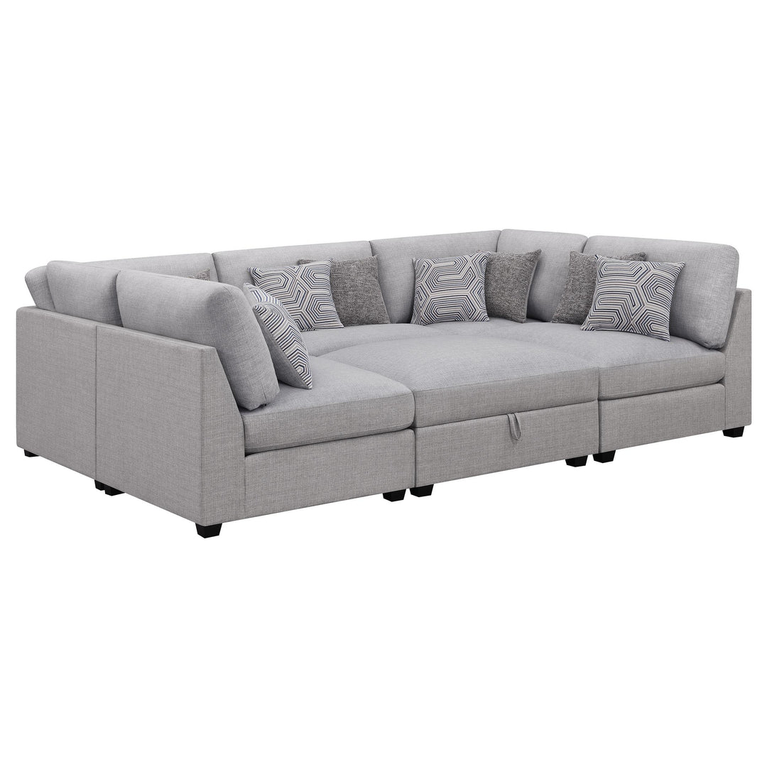 Coaster Furniture 551511-SET Cambria 6-piece Upholstered Modular Sectional Sofa Grey