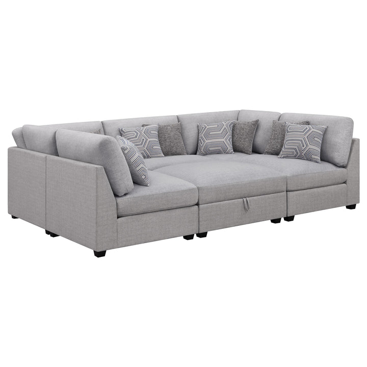Coaster Furniture 551511-SET Cambria 6-piece Upholstered Modular Sectional Sofa Grey