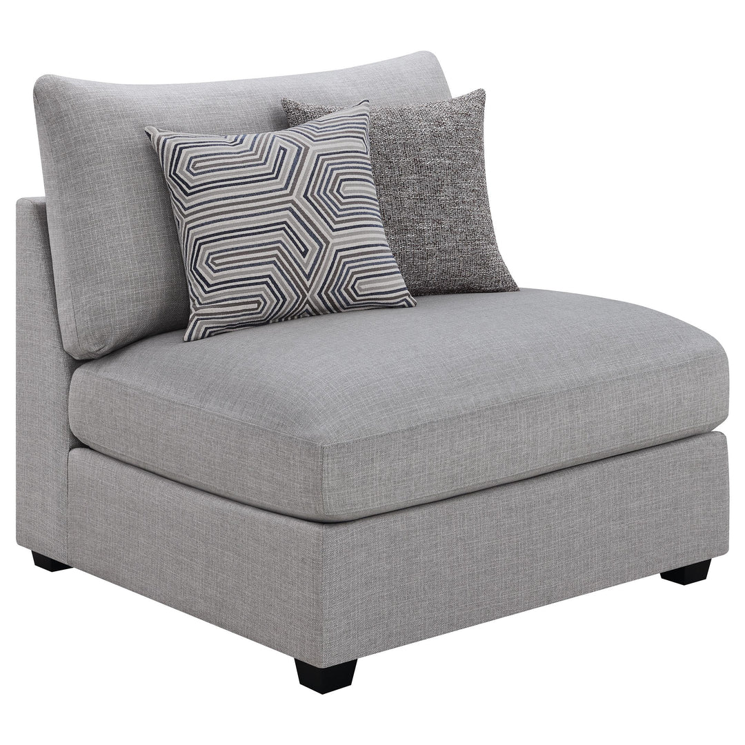 Coaster Furniture 551511 Cambria Upholstered Armless Chair Grey