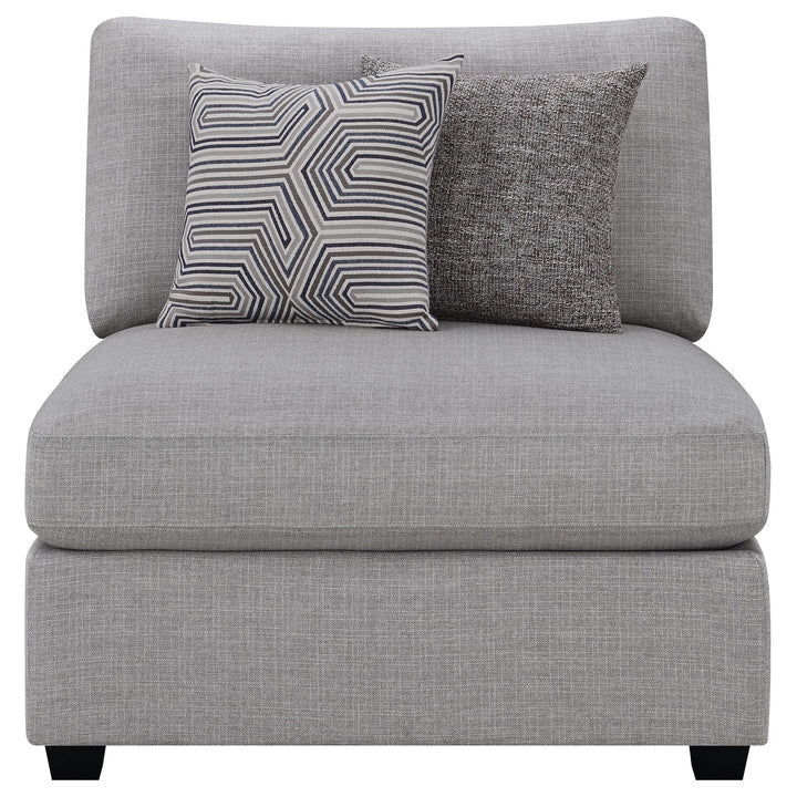 Coaster Furniture 551511 Cambria Upholstered Armless Chair Grey