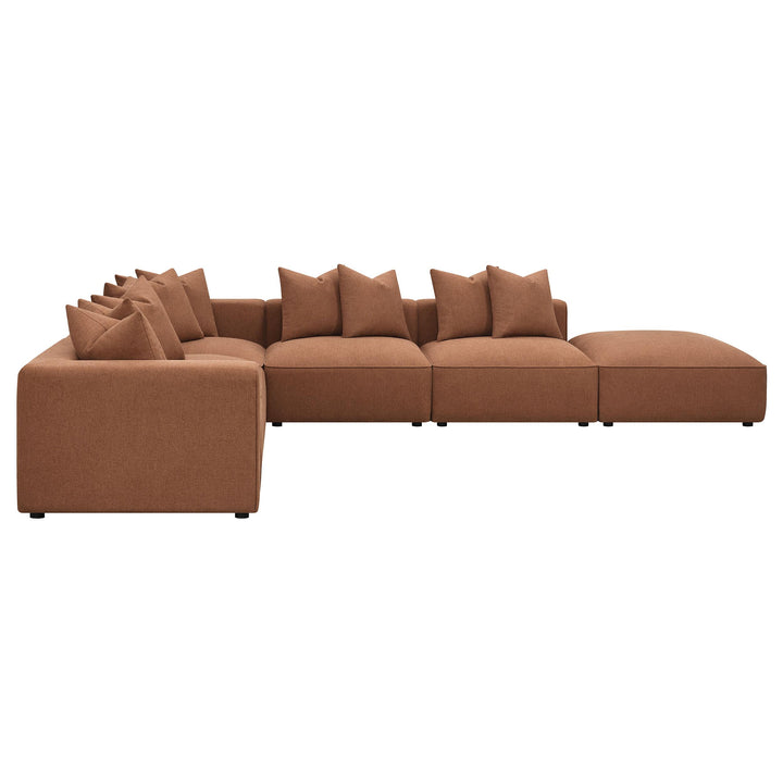 Coaster Furniture 551591-SET Jennifer 6-piece Upholstered Modular Sectional Terracotta