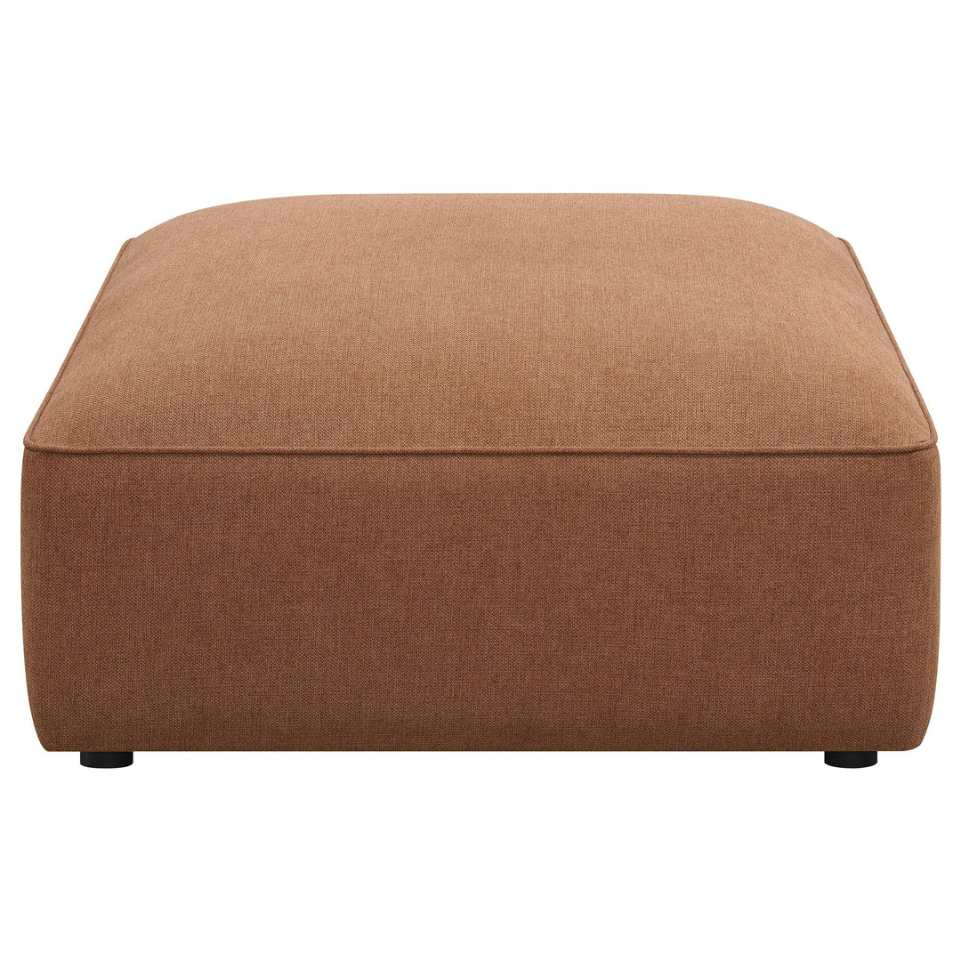 Coaster Furniture 551593 Jennifer Square Upholstered Ottoman Terracotta