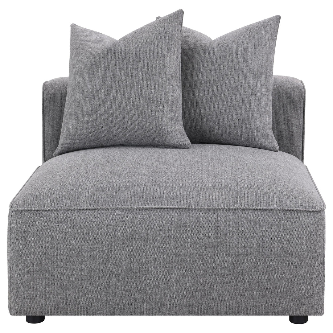 Coaster Furniture 551594 Jennifer Upholstered Armless Chair Grey