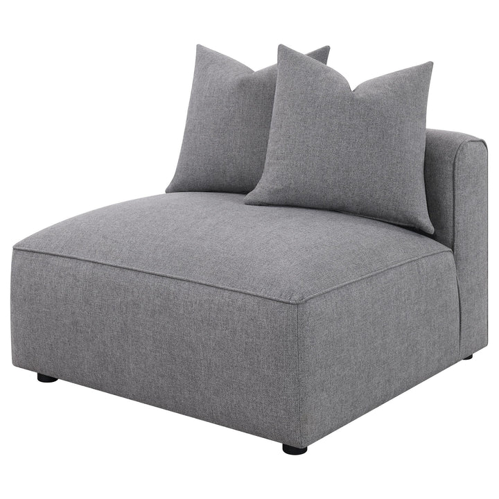 Coaster Furniture 551594 Jennifer Upholstered Armless Chair Grey