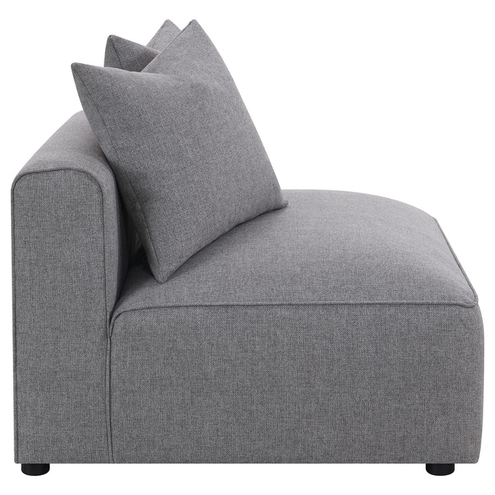 Coaster Furniture 551594 Jennifer Upholstered Armless Chair Grey