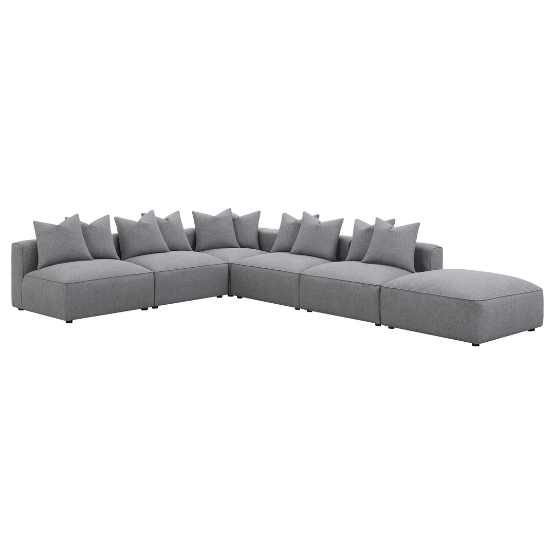 Coaster Furniture 551594 Jennifer Upholstered Armless Chair Grey