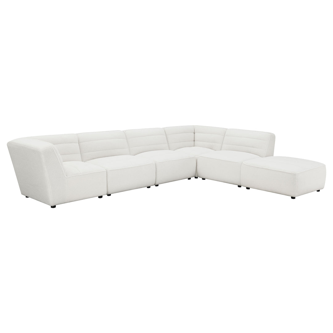 Sunny - 6 Piece Upholstered Modular Sectional Sofa - Natural
