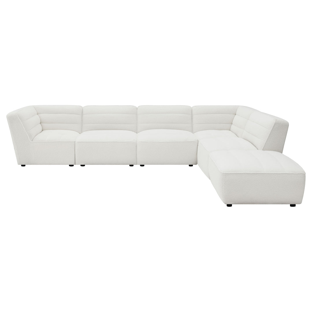 Sunny - 6 Piece Upholstered Modular Sectional Sofa - Natural