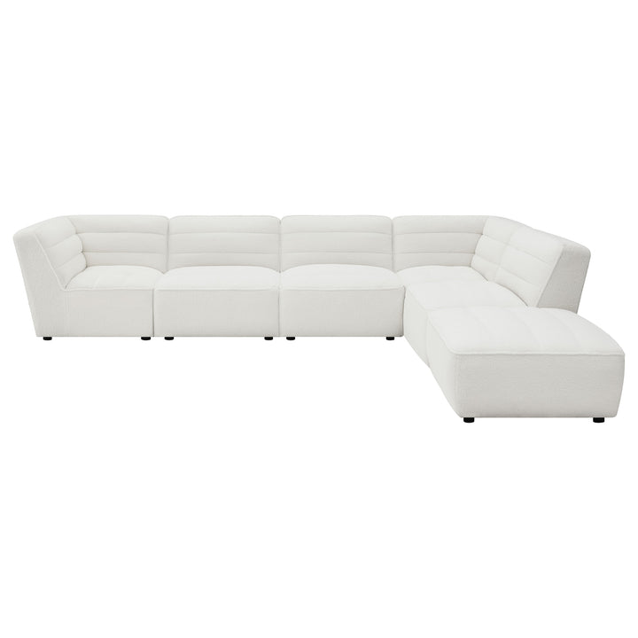 Sunny - 6 Piece Upholstered Modular Sectional Sofa - Natural