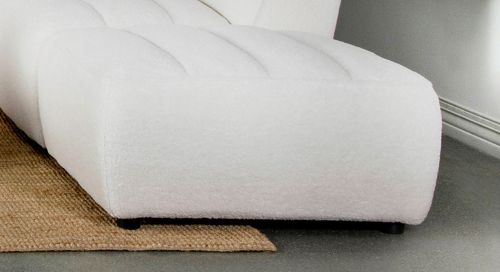 Sunny - Square Upholstered Ottoman - Natural