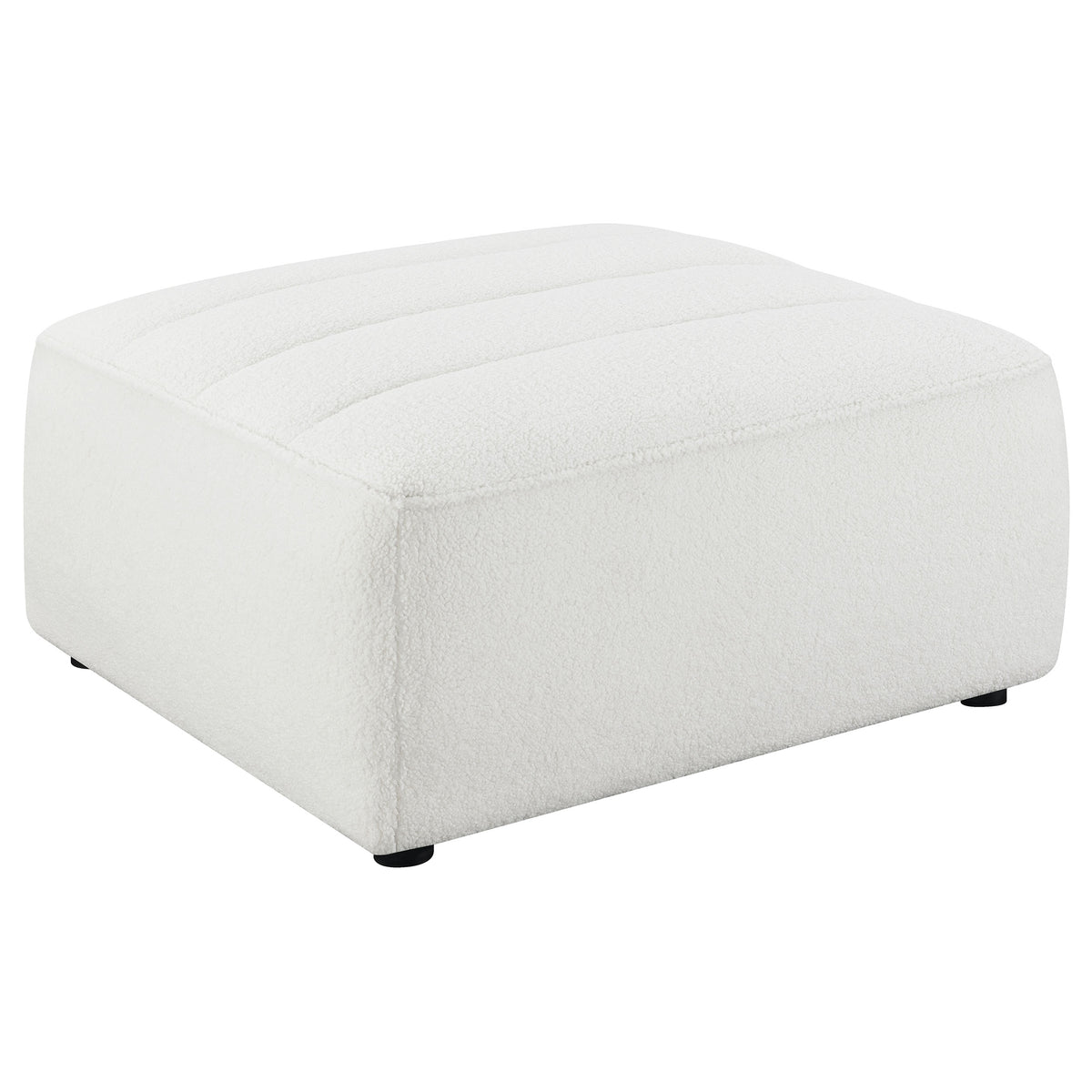 Sunny - Square Upholstered Ottoman - Natural