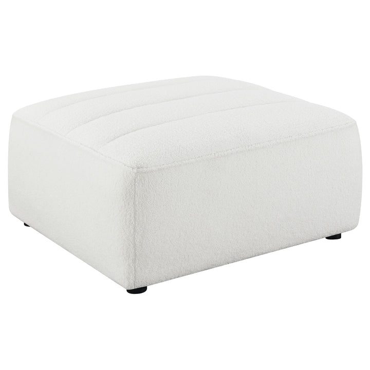 Sunny - Square Upholstered Ottoman - Natural
