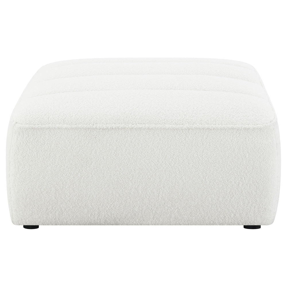 Sunny - Square Upholstered Ottoman - Natural