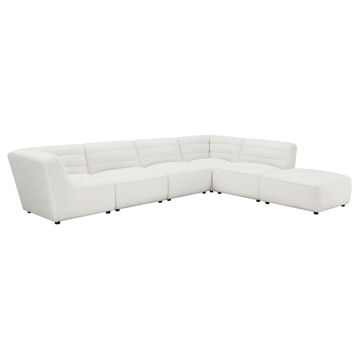 Sunny - Square Upholstered Ottoman - Natural