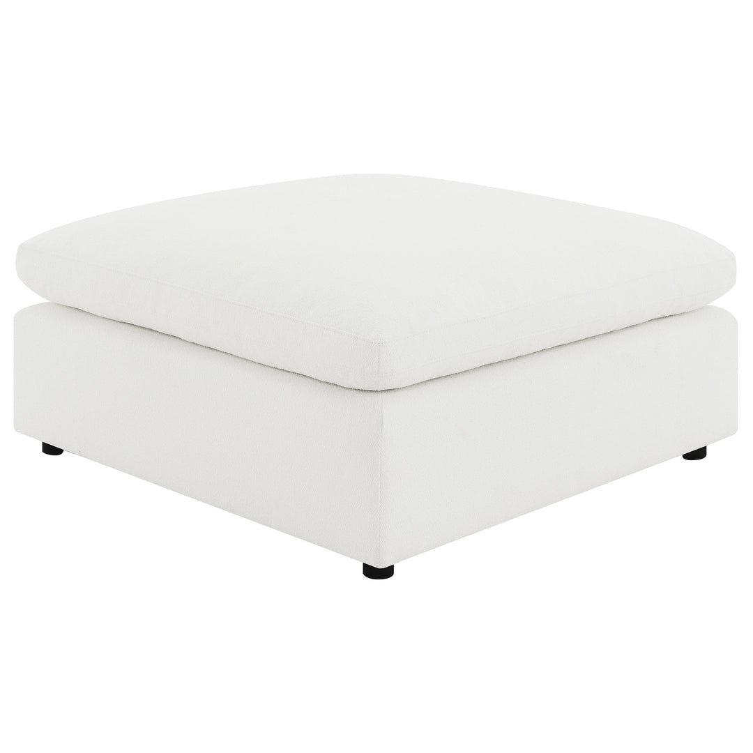 Raleigh - 6 Piece Boucle Upholstered Modular Sectional - Ivory