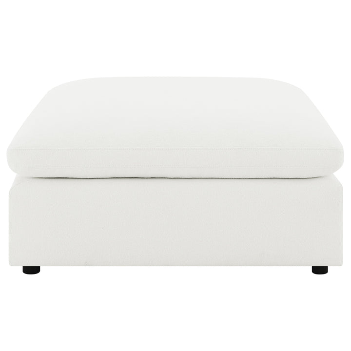 Raleigh - Boucle Upholstered Ottoman - Ivory